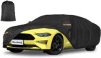 Car Cover Waterproof All Weather Custom Fit for Ford Mustang 1994-2025, 420D Oxford Full Outdoor Automtive Heavy Duty Covers Windproof Snowproof Dustproof UV Hail Protection Accessories