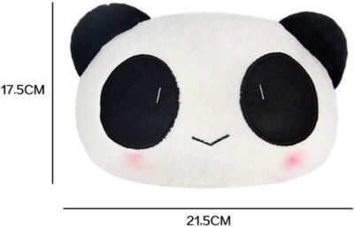 Estel Cartoon Cute Panda Plush Auto Car Seat Headrest Neck Rest Cushion Pillow 1 Pair with Different Faces - Image 6