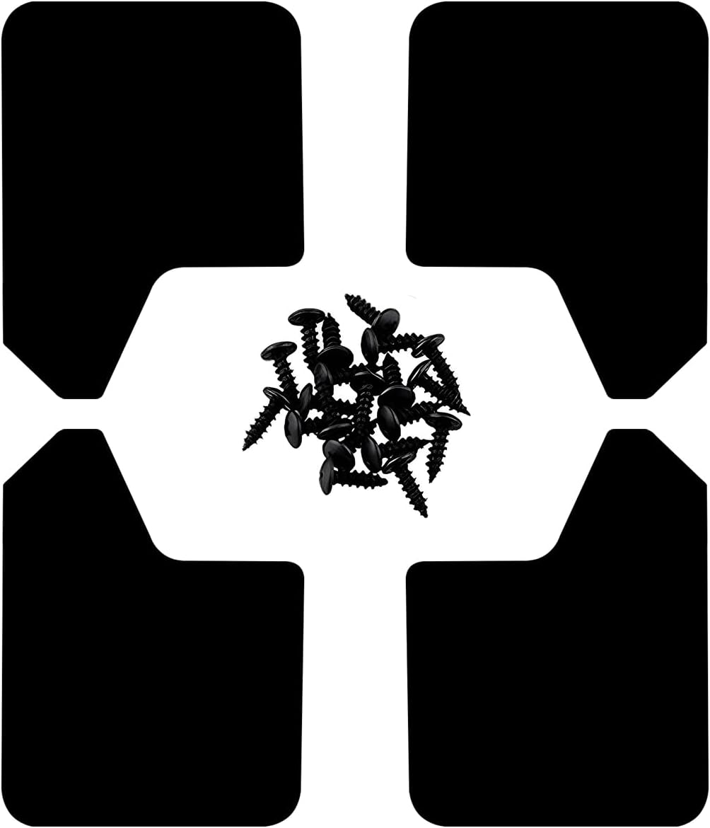 51-ksv5noL._AC_SL1200_.jpg 4PCS Universal Car Mud Flaps, Bendable Splash Guards with Fastener Rivet Clips, Flexible Truck Front & Rear Mudguard, Car Exterior Dirty Fenders Accessories for Pickup, SUV (Black) - Image 1