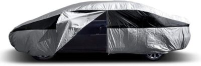Titan Lightweight Poly 210T Car Cover for Sedans 186-202". Waterproof, UV Protection, Scratch Resistant, Driver-Side Zippered Opening. Fits Camry, Accord and More. - Image 2