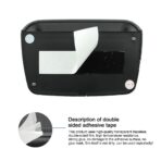 Car Auto Digital Dashboard Clock Small Clocks Solar Powered Stick-On Luminous Time Clock with Temperature LCD Screen Display for Car Interior(Green) - Image 7