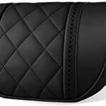 LUNDA Luxury Car Neck Pillow Car Travel Neck Rest Pillows Seat Cushion Support Napa Leather for Mercedes Benz S-Class headrest (Black
