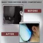 Car Headrest Neck Pillow Support Memory Foam Ergonomic Design Accessory for Driving Seat Fatigue Relief Compatible with Model S X 3 Y & Cybertruck - 1 Piece - Image 7