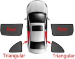 Car Sun Shade Side Window Shade for Mazda CX-5 KE 2012-2016 Baby UV Protection Magnetic Curtain Sunshade Auto Accessories Foldable(Rear+Triangular Window 4pcs) - Image 3