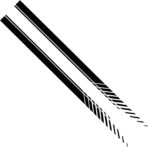 SUNJIKA Universal Vinyl Side Body Car Decals Racing Stripes Sticker Stripe Graphics Car Side Decals for SUV Off-Road Auto Car Body Side Door Decoration Racing Accessories 2PCS (Black) - Image 2