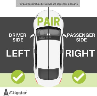 ALLIGATOR AUTO LIGHTS Compatible with GMC Sierra 1500 2014-2015, 2500HD/3500HD 2015-2019 Headlight Assembly Pair, with LED DRL, Bulbs Included, Halogen - Image 4