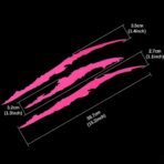 YGMONER Claw Mark Car Decals, 16 Inch Car Headlight Stickers, Monster Claw Scratch Sticker for Dodge Challenger Charger, Pack of 2 (Pink) - Image 6
