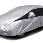 Titan Lightweight Poly 210T Car Cover for Hatchbacks 165-181". Waterproof, UV Protection, Scratch Resistant, Driver-Side Zippered Opening. Fits Prius, Focus, Civic and More.