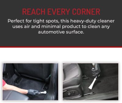 HI-TECH Vortex II Air Cleaning Gun – Pro Auto Detailing Tool for Deep Cleaning Interiors & Exteriors – Uses Air Compressor – Blasts Dust, Dirt & Grime Fast - Image 6
