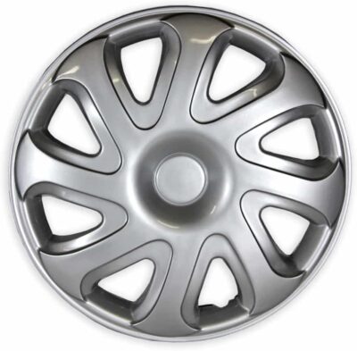 Set of 4 14" Push-on Silver Hubcaps for Toyota Corolla 2000-2002 - Image 2