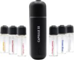Car Perfume Starter Pack, Car Air Freshener, Ultrasonic Aroma Diffuser, 6 Fragrances (White Crystal, Red Diamond, East Gold, Ocean Blue, Sweet Cherry, Light Pink) (White) - Image 9