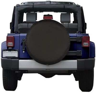 Spare Tire Cover Fit for Your SUV, Jeep, RV, Trailer, Truck, Waterproof Dust-Proof PVC Leather Tire Covers (14 inch for Diameter 23.62” - 27.16”) - Image 6