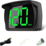 Downhill 1 PC GPS Speedometer HUD Display, Y03 Head Up Speed Digital Screen, USB Plug-in Daytime Speedometer Charger, Universal for Most Cars, Trucks, SUVs (Black)