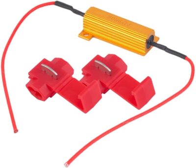 MACHSWON Universal Fit 50W 6 Ohm Canbus Decoder LED Headlight Flicker Harness (1 Pair), Bulbs Resistor Decoders Error Free Conversion Kit, Warning Canceller Capacitors - Image 7