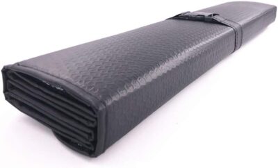 Car Windshield Sunshade, Sun Protector,Foldable Front Window Shade-Thicken 5-Layer Bubble for Auto Windshield UV Protection and Heat Reflector 58"x 27.5" (Black) - Image 4