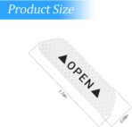 4PCS Reflective Open Warning Stickers for Car Door, Night Visibility Auto Safety Prompt Decals, 3.6 Inch Anti-Collision Protective Strip Tape, Car Accessories Universal for Truck, SUV, Van (Silver) - Image 2