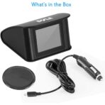 Pyle Universal Vehicle Smart HUD Display - 2.6" Digital Mini Car Dashboard Heads Up Windshield Speedometer Projector System w/ GPS Navigation Compass, Displays Speed, Distance, Time and More - PHUD19 - Image 2