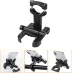 Adjustable Bike Phone Holder Motorcycle Handlebar Mount Aluminum Alloy Black Multifunctional Waterproof Phone Mount for Cycling and Motorcycles - Image 7