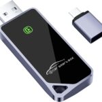 ZIUMIER Wireless CarPlay Adapter, Convert OEM Wired to Wireless CarPlay Dongle, Mini Edition, Plug and Play, No Latency, Compatible with Apple iPhone iOS 10+ & Cars from 2016+