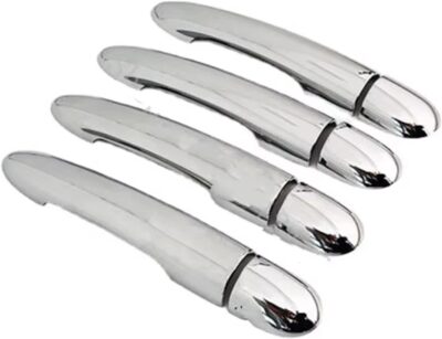 Car Door Handle Trim Cap Compatible with for Laguna 2 2001 2002-2007 Chrome Car Door Handle Cover Door Handle Cover Car Accessories(Chrome) - Image 3