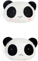 Estel Cartoon Cute Panda Plush Auto Car Seat Headrest Neck Rest Cushion Pillow 1 Pair with Different Faces - Image 8