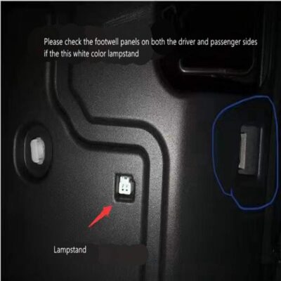 Ambient Light Central Console Box Footwell Glove Box Light for Toyota Corolla NX RX Subaru SAI RAV etc. (WHITE) - Image 2