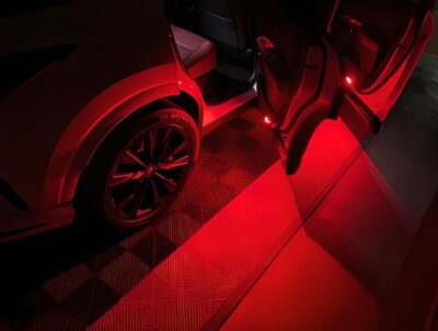 iJDMTOY Full LED Side Door Courtesy Light Assy Compatible With Lexus IS ES GS LS RX GX LX; Compatible With Toyota Avalon Sienna Venza Camry Prius 4Runner, Powered by 18-SMD Red LED - Image 6