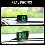 New Speedometer HUD GPS Digital Speed Meter MPH Speedo Head Up Display for Cars Trucks, USB Cable Plug & Play (G20-Only Green) - Image 5
