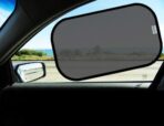 Car Window Shades - Certified 99.79% UVA & 99.95% UVB Sun Protection. Award Winning car Sun Shade for Side Windows. 4 Pack Transparent Shades 20" x 12" - Car Accessories Interior by Kinder Fluff