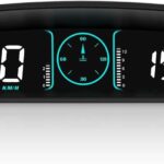 OBD2 Gauge Display,Head Up Display for Cars,Speedometer with Speed,Engine RPM,Clock,Overspeed Alarm,Water Temperature Alarm,Fatigue Driving Reminder,Fits Most Post-2008 Models