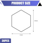 30 Grids Honeycomb Graphics Car Door Decals, Reflective PVC Car Side Body Sticker, Auto Body Modification DIY Vinyl Decal, Universal for Most Cars (Black) - Image 2