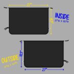 ggomaART Car Side Window Sun Shade - Universal Reversible Magnetic Curtain for Baby and Kids with Sun Protection Block Damage from Direct Bright Sunlight, and Heat - 1 Piece of Solid Black - Image 5