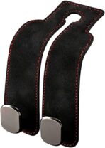 2026 Car Headrest Storage Hooks - Universal Backseat Hanger Organizer for Handbags & Grocery Bags (1, Black)