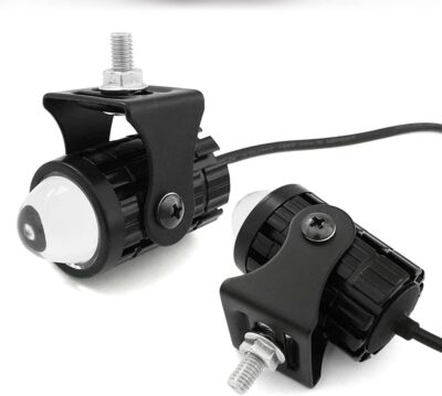 2pcs Super Bright 24W LED Two-Color White Amber Spotlight + 2pcs ON-ON-OFF Switch, Waterproof auxiliary Motorcycle Headlight Fog Light, Universal For Car Truck ATV Offroad SUV Driving Work Spot Lamp - Image 8