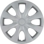 Upgrade Your Auto Set of Four 15' Silver Hubcap Wheel Covers for Toyota Corolla 2009-2013 (Push-on) - Image 3