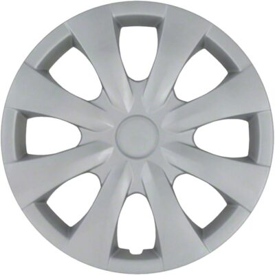 Upgrade Your Auto Set of Four 15' Silver Hubcap Wheel Covers for Toyota Corolla 2009-2013 (Push-on) - Image 3