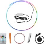 for Tesla Model 3 Y LED Interior Lights Ambient Lighting, Tesla Model 3 Y RGB LED Neon Light Kits, Tesla Model 3 Y Accessories 2021 2022 2023, DC 12V