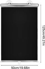 Car Automotive Sun Shade - Suction Cup Roller Sunshade, Glare Protection UV Blocker | Road Trip Safety for Kids Pets Passengers Privacy Truck SUV Interior Camping Travel Accessories - Image 8