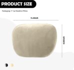 Junecarp Car Headrest Pillow,Breathable & Ergonomic Car Neck Pillow for Head & Neck Supporting,Headrest Pillows for Cars Interior Accessories for Comfortable Driving Experience (Beige) - Image 2
