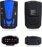 Car Radar Detector 360° GPS Speed Police Safe 16 Band Voice Alert,1080P HD Auto Focus Webcam with Microphone (Blue) - Image 3