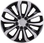 CCI Wheel Covers 106114SB, Automotive Grade ABS, Gloss Painted/Black and Silver, 14 Inch, 10 Spoke, Universal Fit - Image 4