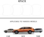 4PCS Carbon Fiber Car Door Handle Protectors, Universal Anti-Scratch Guard Stickers Fit Most Cars - Image 5