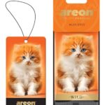 AREON WILD - Hanging Custom Cute Funny Car Air Freshener for Home & Office - Premium Cologne Perfume with Natural Fragrances - Long Lasting, Fresh, Luxurious Scent - Stylish Design - Blue Eyes