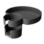 Munchkin® Carseat Tray - Toddler Travel & Road Trip Accessory for Mess-Free Snacking in The Car, Grey