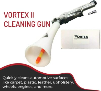 HI-TECH Vortex II Air Cleaning Gun – Pro Auto Detailing Tool for Deep Cleaning Interiors & Exteriors – Uses Air Compressor – Blasts Dust, Dirt & Grime Fast - Image 2