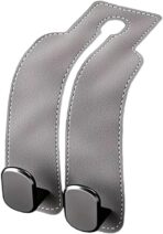 2026 Car Headrest Storage Hooks - Universal Backseat Hanger Organizer for Handbags & Grocery Bags (1, Grey)