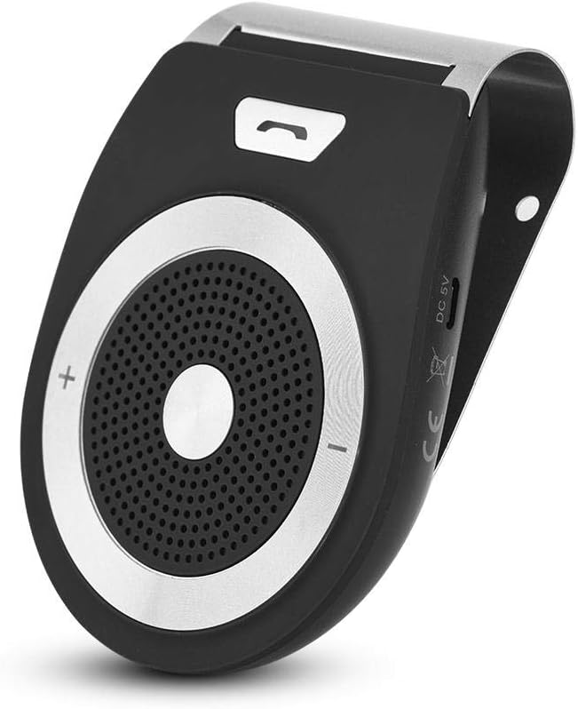 51IxRnlbvtL._AC_SL1001_.jpg Bluetooth Car Kit Speakerphone,- Bluetooth Visor Clip Speakerphone Connect 2 Phones at Same Time - Image 1