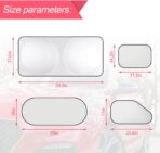 Car Window Shade, 6Pack Set Auto Sun Shades for Side Window Front and Rear Windshield with Storage Pouch for Car, SUV, Van, Truck, Full Sun Protection, Block UV Rays, Keep car Cool (59.5"x27.6"/6PCS) - Image 2