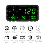 Heads Up Display for Car Digital GPS Speedometer kit MPH Odometer Automotive Compass for Dashboard HUD Fatigued Driving Alert Speeding Alarm for Trucks Golf cart All Vehicles (C3012) - Image 4