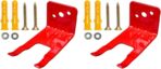 Fire Extinguisherl Mount Bracket – Wide Fork 1.0–1.4 inch (35.5mm), Fits Kidde / First Alert / Amerex 5–10 lb, Heavy-Duty Steel Fire Extinguisher Holder & Mounting Bracket for Wall – (2 Pack)